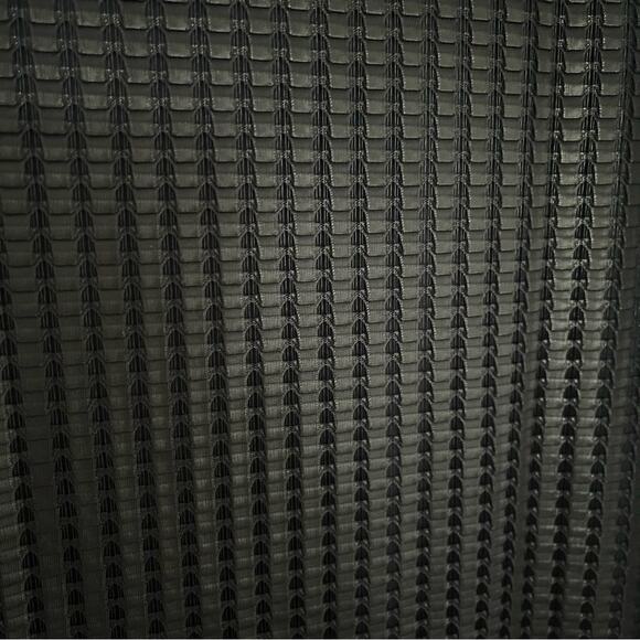 Mini V Neck 90's Y2K Tank Top Dress L Chic Retro Ribbon Weave Overlay Lined USA - Picture 9 of 12